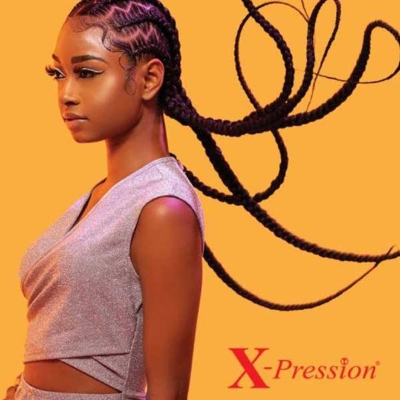 New X-pression Volume Pre-Stretched Braid Hair African Collection Length 48" #2 - Picture 3 of 10